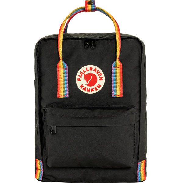 Fjällräven Kånken Rainbow Black-Rainbow Pattern