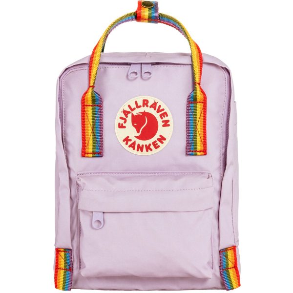 Fjällräven Kånken Rainbow Mini Black-Rainbow Pattern