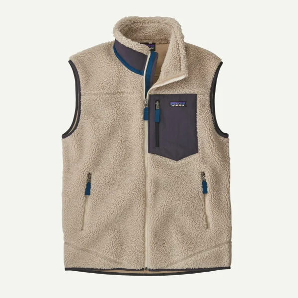 Patagonia M’s Classic Retro-X Vest Natural w/Smolder Blue
