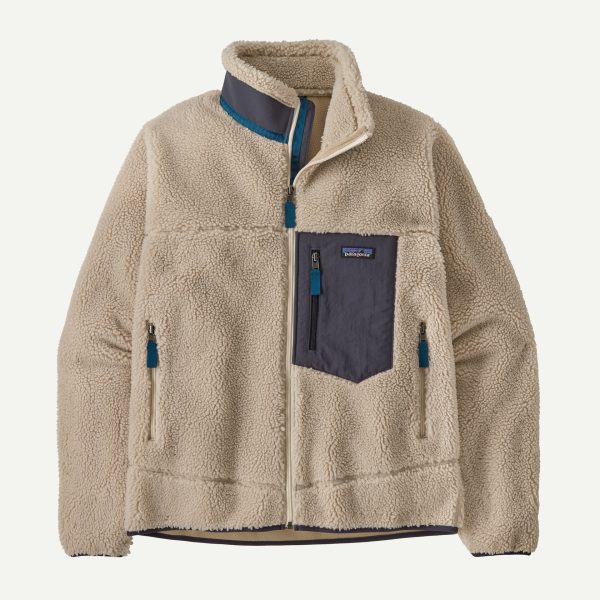 Patagonia M’s Classic Retro-X Jkt Natural w/Smolder Blue