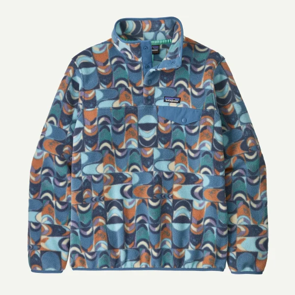 Patagonia W’s LW Synch Snap-T P/O Swallowtail Geo: Still Blue